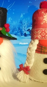 Felt snoman gnomes