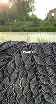 Turning Roads Blanket Shawl by Raina Kruus