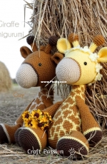Craft Passion - Joanne Loh - Gem and Guy Giraffe Amigurumi - Free