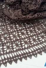 Brown Crochet Shawl