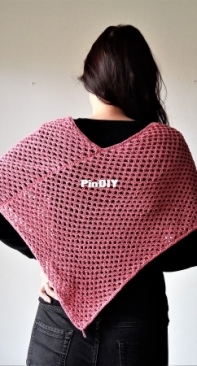 Eyelets Summer Poncho by Simona Varga-Free