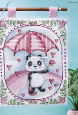 Love & Cuddles - Panda Hanging by Durene Jones from Cross Stitch Gold 163 XSD
