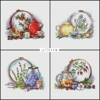 Fun Sheep - Seasons Tea - Autumn - FS/21-093 Spring FS-400, Summer FS/21-092 - Winter FS-384 by by Anastasia Krastsova-Ermeeva
