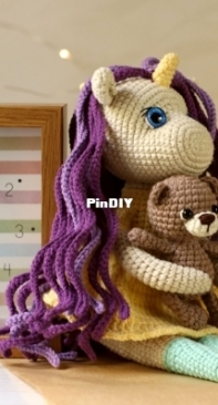 Cute Toys By Tatiana - Medvedik Toys - Tatiana/Tatyana Baturina - Unicorn Doll and Mini Bear