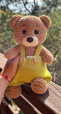 Esik toys - Marina Josik - Марина Ёсик - Teddy Bear in pants - Плюшевый Мишка в штанишках - Russian