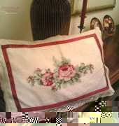 cuscino con rose