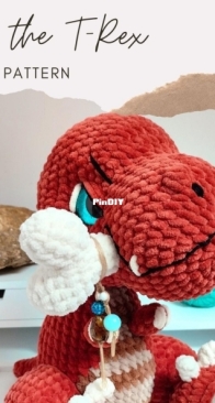 Cute Crochet Critters - Emma Savary - Silex the T-Rex