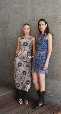 Puff and Pencil - Anne Sofie Banke and Marie Friis Løye - Wavy Hem Dress - Sizes XXS-XXL