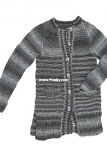 Red Heart LM5941 Morning Coffee Car Coat by Stacey Gerbman-Free