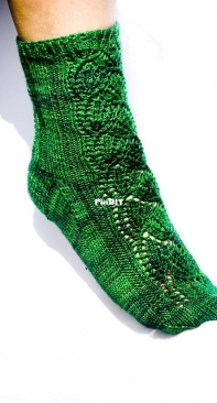 Dayflower Socks by Dorothy Dean