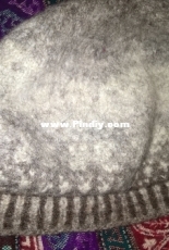 Knitted and felted hat