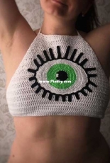 Eye crop top