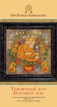 OwlForest Embroidery - 0451 Pumpkin Cat