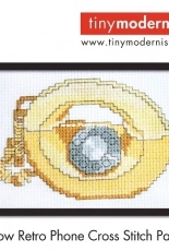 Tiny Modernist - Yellow Retro Phone