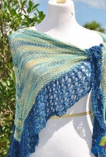KristinOmdahl-Be So Sporty Jamaica Bay Shawl by Kristin Omdahl-Free