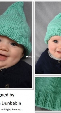Cascade Yarns W631 - 6 Inning Pixie Hat by Shannon Dunbabin  - Free