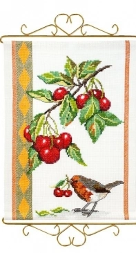 Ateljé Margaretha 1819 - Birds and Fruits Bellpull - Idena XSD