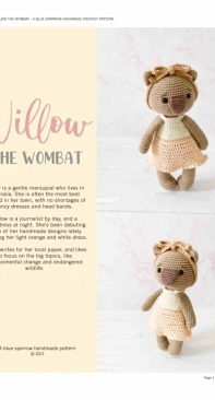 Blue Sparrow Handmade - Bianca Flatman - Willow the Wombat