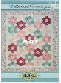 The Birdhouse Patchwork Designs - Willowbrook Hexie Quilt  - Natalie Bird