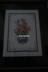 jarrón con flores
