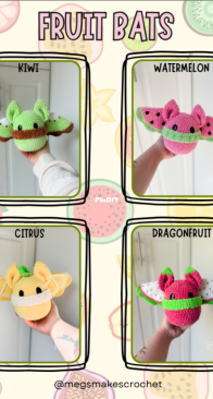 Megs Makes Patterns - Meg Stiles - Fruit Bats