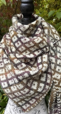 Raven Windowpanes Shawl by RavenstitchStudio