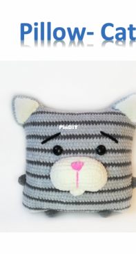 Toys by Hvatik - Ekaterina Khvatikova - Cat pillow