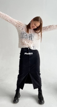 Gossamer jumper Boucle -  Natalya Otkosova - Russian