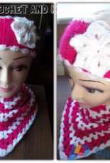 Crochet headband and scarf