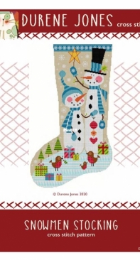 Snowmen Stocking by Durene Jones Cross Stitch DJXS2390 XSD