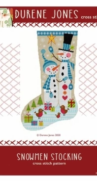 Snowmen Stocking by Durene Jones Cross Stitch DJXS2390 XSD