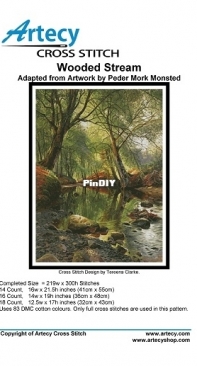 Artecy Cross Stitch - Wooded Stream by Tereena Clark