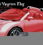 Joy Sunday Cross Stitch J027 Bugatti Veyron (2) Red