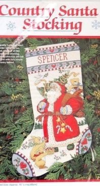 Dimensions 8461 Country Santa Stocking XSD