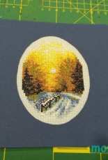 Cross stitch Christmas card 1
