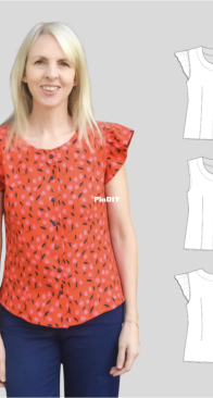 Sinclair Patterns - Fiona Woven Blouse - Sizes 0-30
