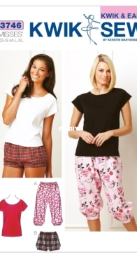 Kwik Sew - 3746 - Misses Bloomers and Top - Sizes XS-XL