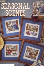 Leisure Arts Leaflet 2442 Seasonal Scenes PCS