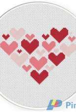 Daily Cross Stitch - Hearts on Heart