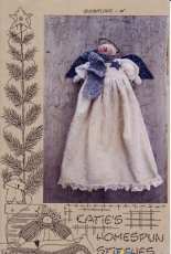 Caties Homespun Stitches-Snowflake-20" Snowflake Angel