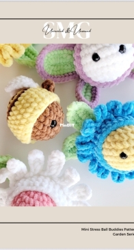 Unraveled and Unwound - Sharon Gonzalez - Mini Stress Ball  Buddies: Garden series