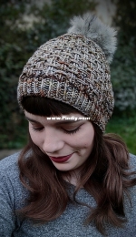 Autumn Weaves Beanie by Lindsey Faciane
