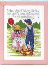 Grandchildren Stitched with Love by Joan Elliott from Cross Stitch Gold 123