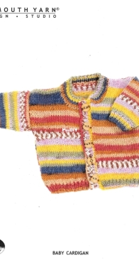 1213 Baby Cardigan by JoAnne Turcotte - Plymouth Yarn Design Studio
