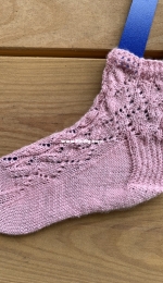 In the Purple Rain Socks by Nikki Ross Patterson-Free
