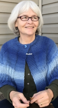 Pozo 3 in 1 Poncho/Cape/Shawl #2 by Mary Pozo-Free