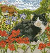 Cottage Cat by Anne Mortimer from Cross Stitch Collection 173 XSD