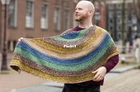 Brioche Break Shawl by Stephen West