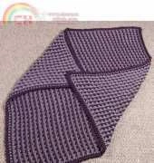 Crochenit Plum Heather Lapghan by Carolyn Christmas