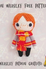 Galencaixe Encaixe y Amigurumis - Vita - Ron Weasley - Spanish -Free
